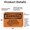 Signmission No Trespassing Contaminated Area Avoid Contact OSHA Warning Sign, Vinyl Decal, 24in W x 18in L, 2PK OS-2PACK-WS-D-1824-L-12278 - alternate 3